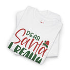 Dear Santa I Really Tried | Mix & Match Cotton Unisex Fun-Flirty Lovers’ T-Shirts