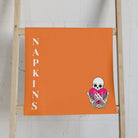 Nectar Napkins Brand Crusta Bright Orange | Nectar Napkins Classic Fun-Flirty Lovers’ Towels