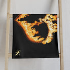 Burning 3D Heart Fire Cum Towel