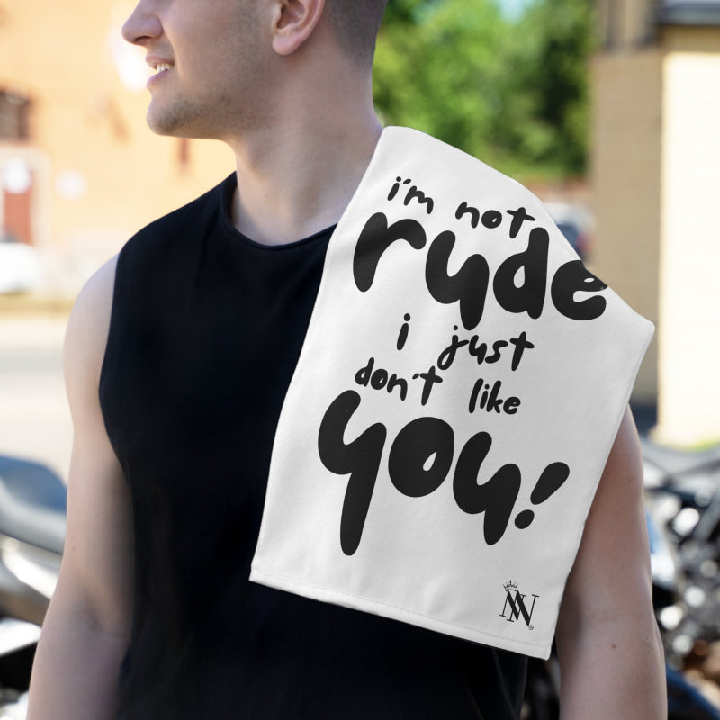I’m Not Rude | Mix & Match Soft Fun-Flirty Lovers’ Towels