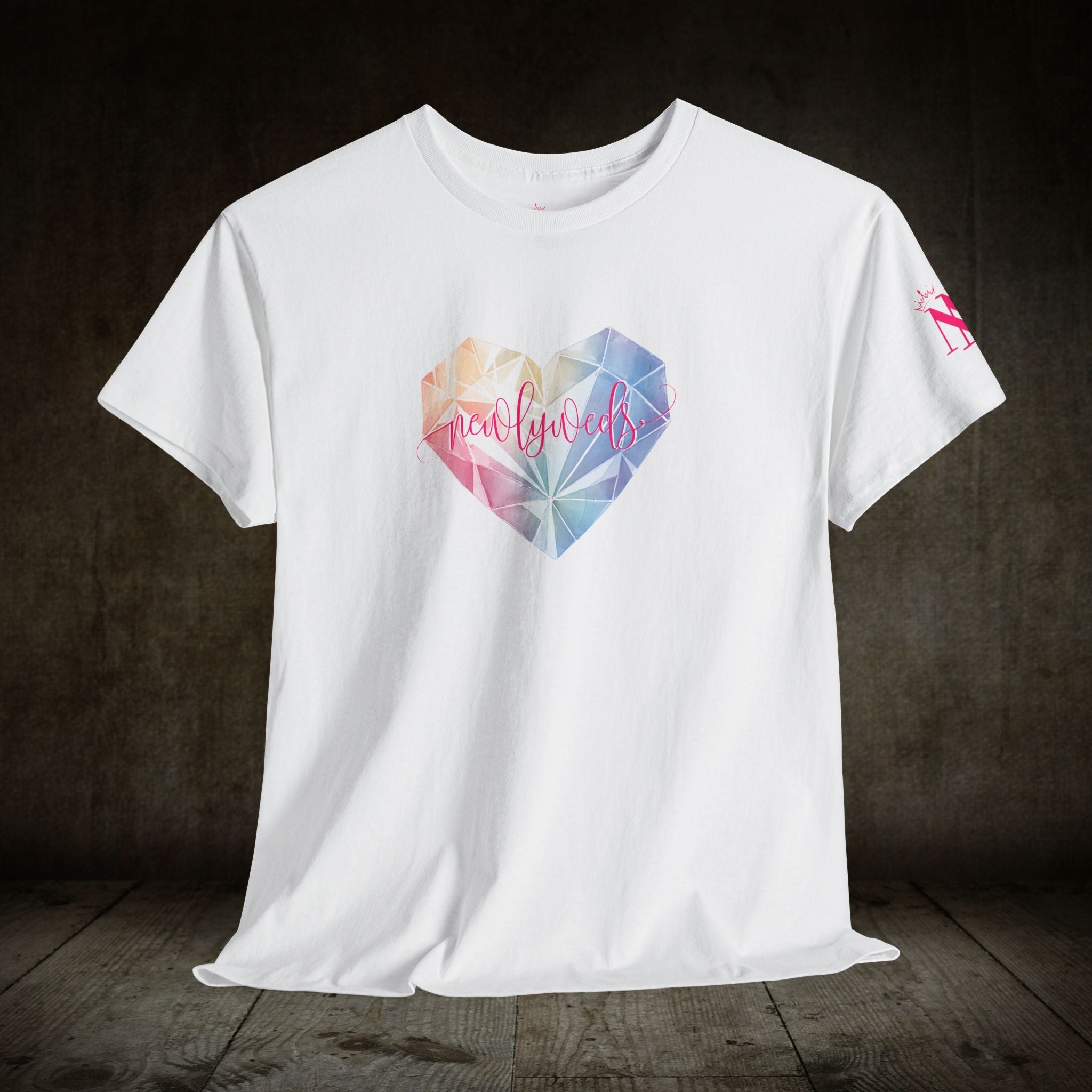 Newlyweds Diamond Heart | Mix & Match 100% Cotton Unisex Fun-Flirty Lovers’ Tees
