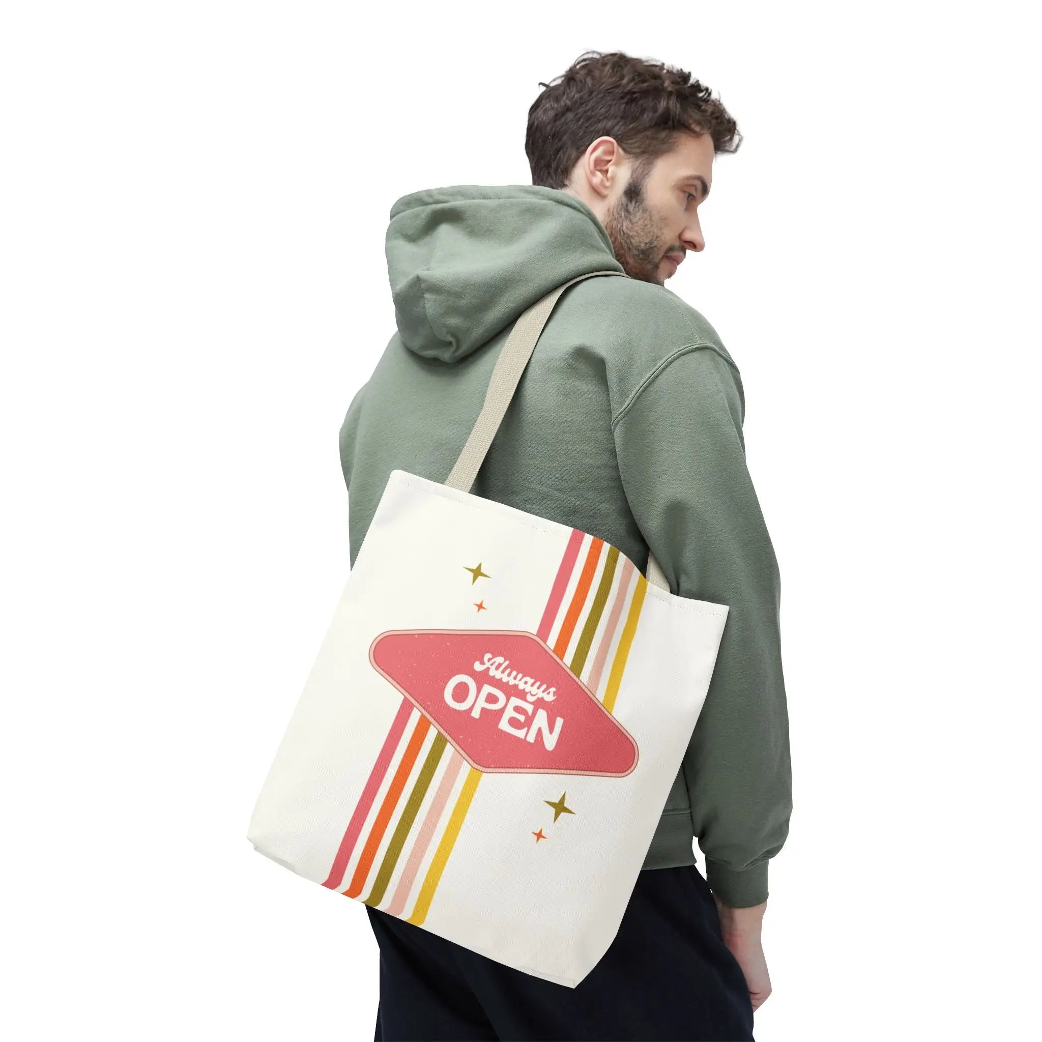 Always Open Retro Tote Bag