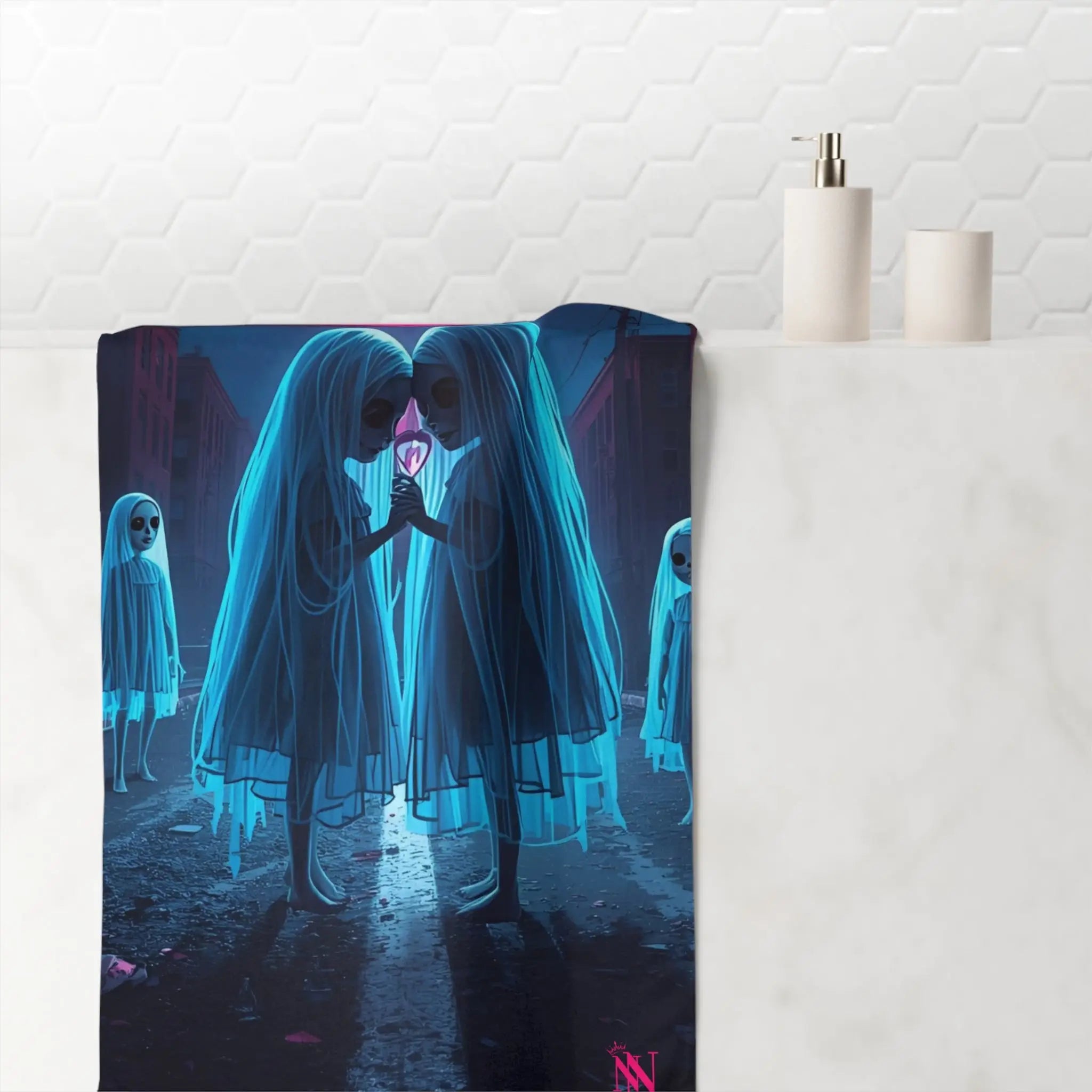 Dark Love Graphic | Mix & Match XL Fun-Flirty Lovers’ Towels