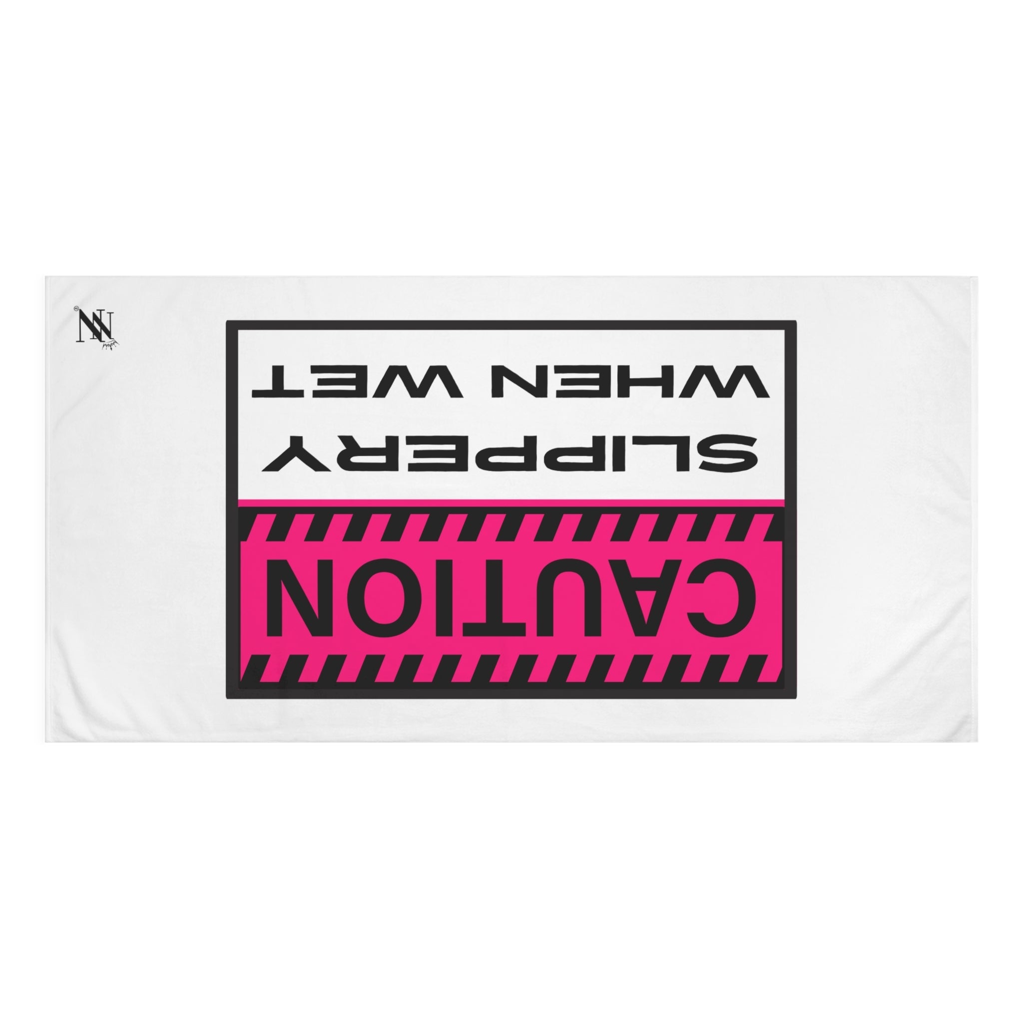 Caution Slippery When Wet | Mix & Match Naughty XL Fun-Flirty Lovers’ Towels
