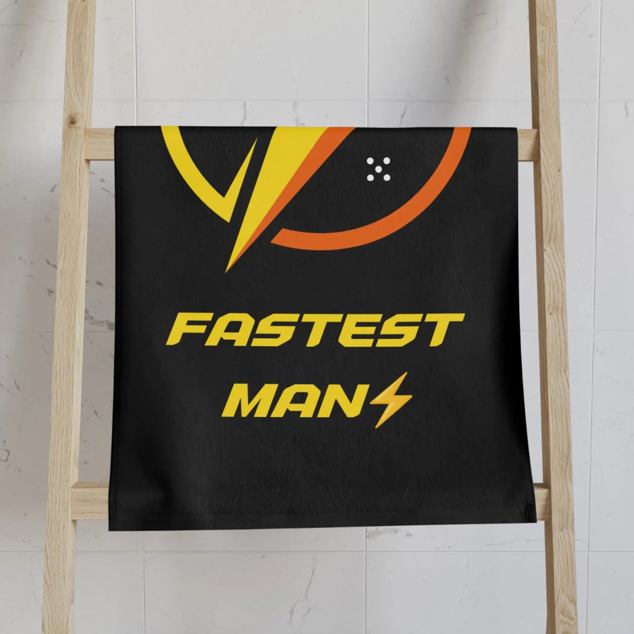 Fastest Man Lightning Bolt Cum Towel