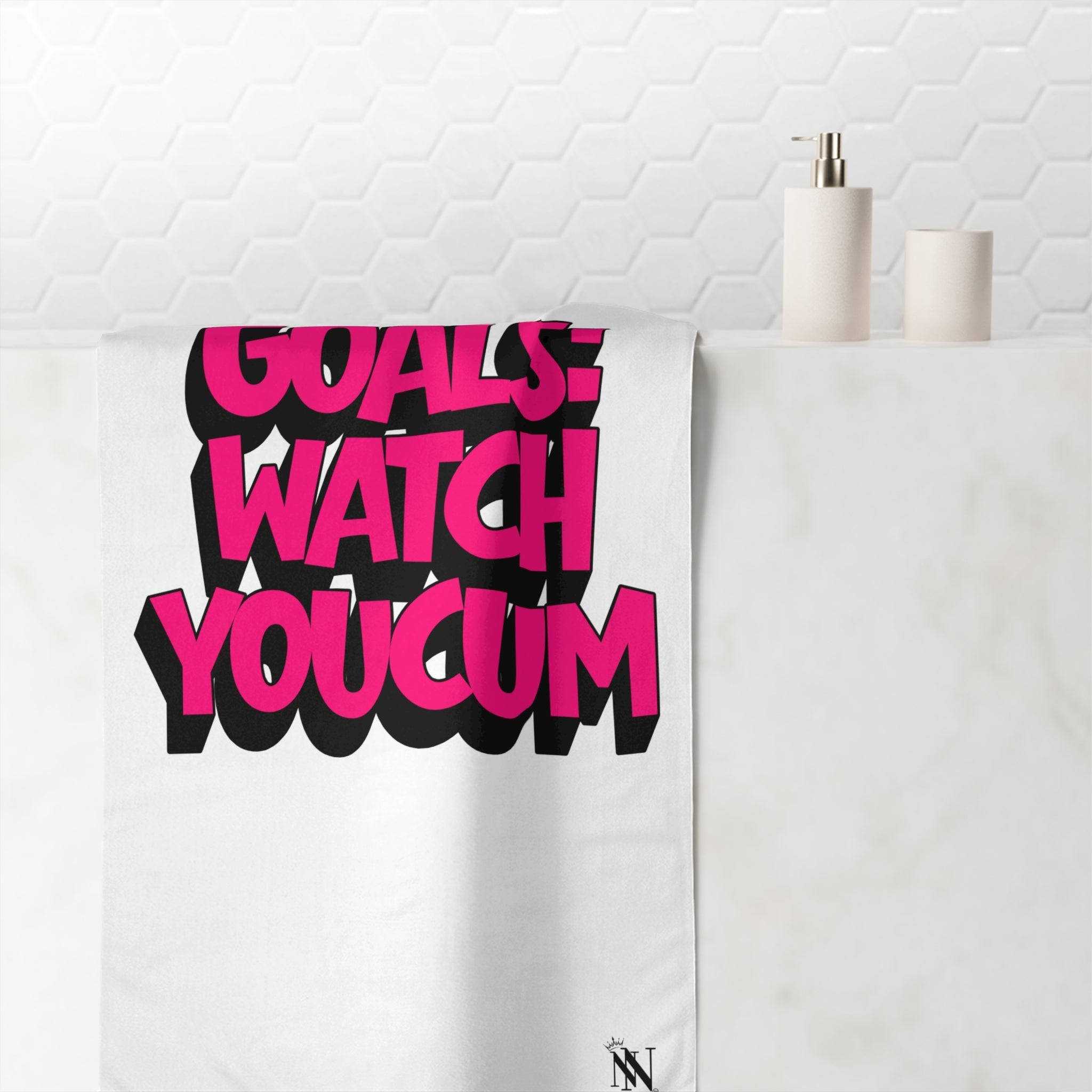 Goals: Watch You Cum | Mix & Match XL Fun-Flirty Lovers’ Towels