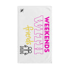 Weekends with Friends White | Mix & Match Classic Fun-Flirty Lovers’ Towels
