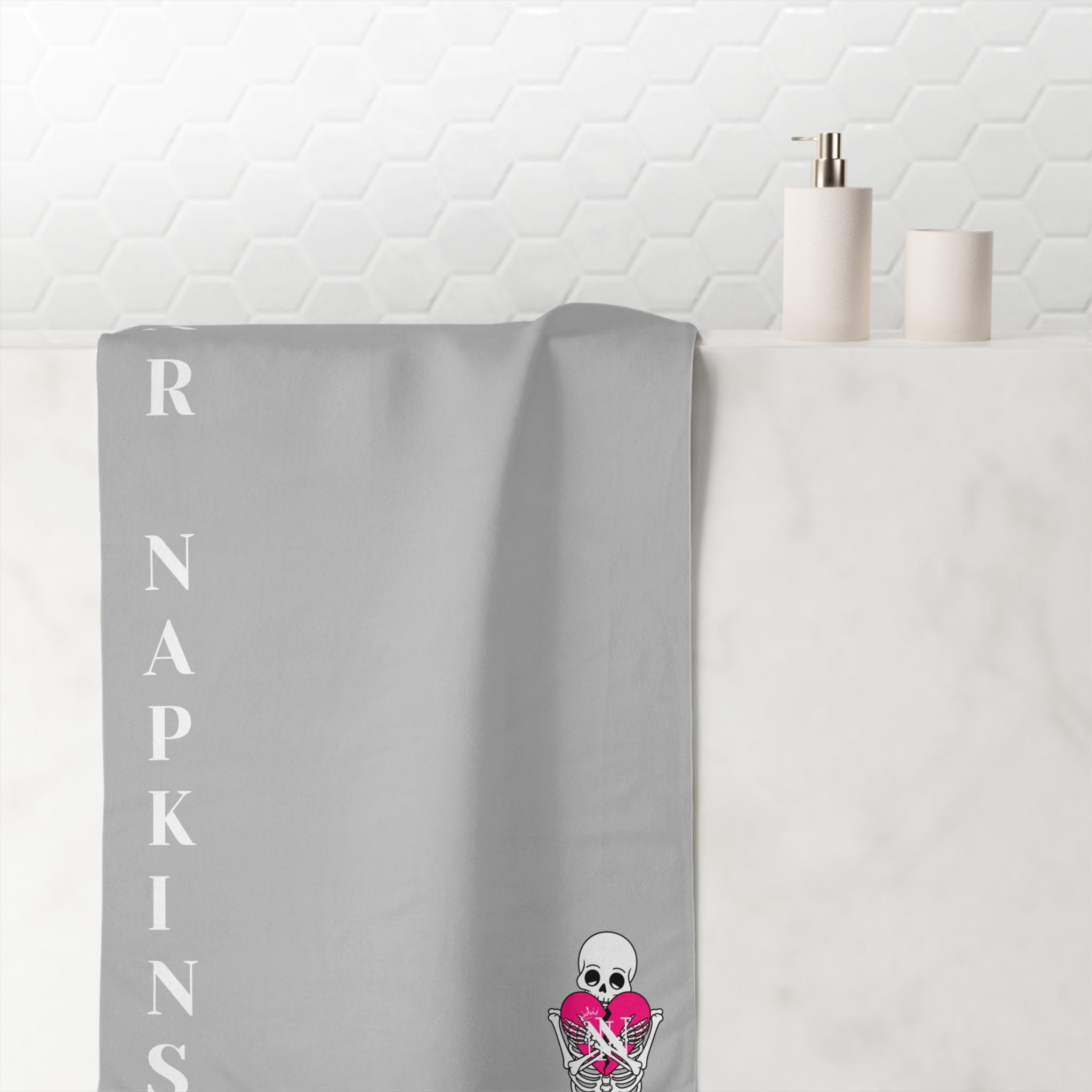 Nectar Napkins Brand Silver | Nectar Napkins XL Fun-Flirty Lovers’ Towels