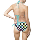 Rainbow Checkered | Mix & Match Fun-Flirty Lovers’ String Bikinis