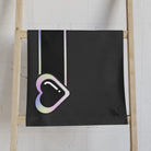 Heart Love Toy Meter Dark Grey | Nectar Napkins Classic Fun-Flirty Lovers’ Colored Towels