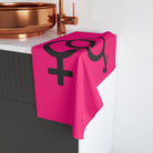 Him Her Gender Signs Signature Pink | Mix & Match Original Fun-Flirty Lovers’ Towels