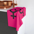 Him Her Gender Signs Signature Pink | Mix & Match Original Fun-Flirty Lovers’ Towels