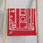 Old School Cassette Tape Red | Mix & Match Original Fun-Flirty Lovers’ Towels