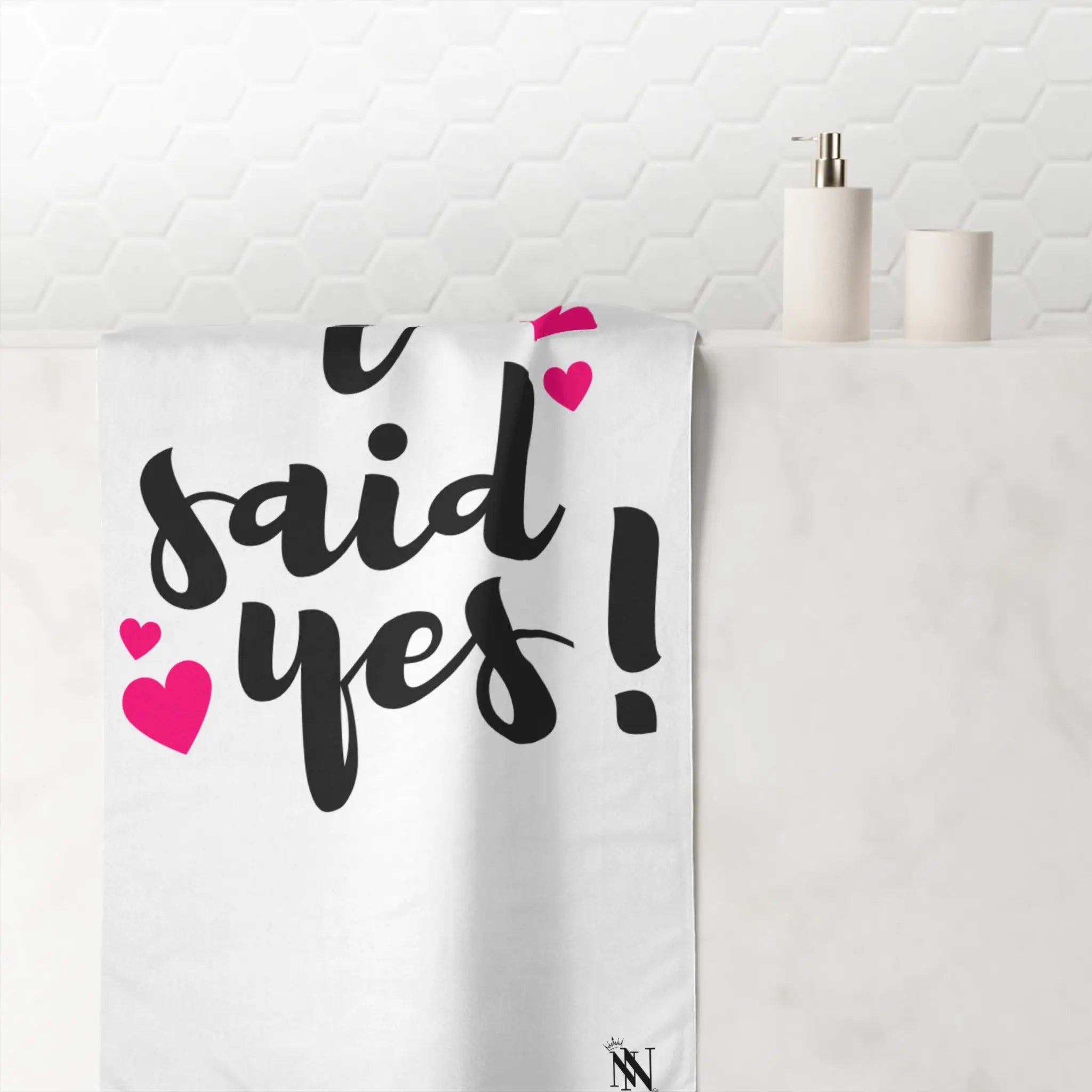I Said Yes! | Mix & Match XL Fun-Flirty Lovers’ Towels