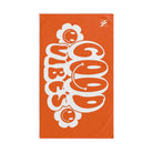 Smiley Happy Face Good Vibes Orange | Mix & Match Classic Fun-Flirty Lovers’ Towels