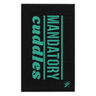 Mandatory Cuddles Black | Mix & Match Soft Fun-Flirty Lovers’ Towels