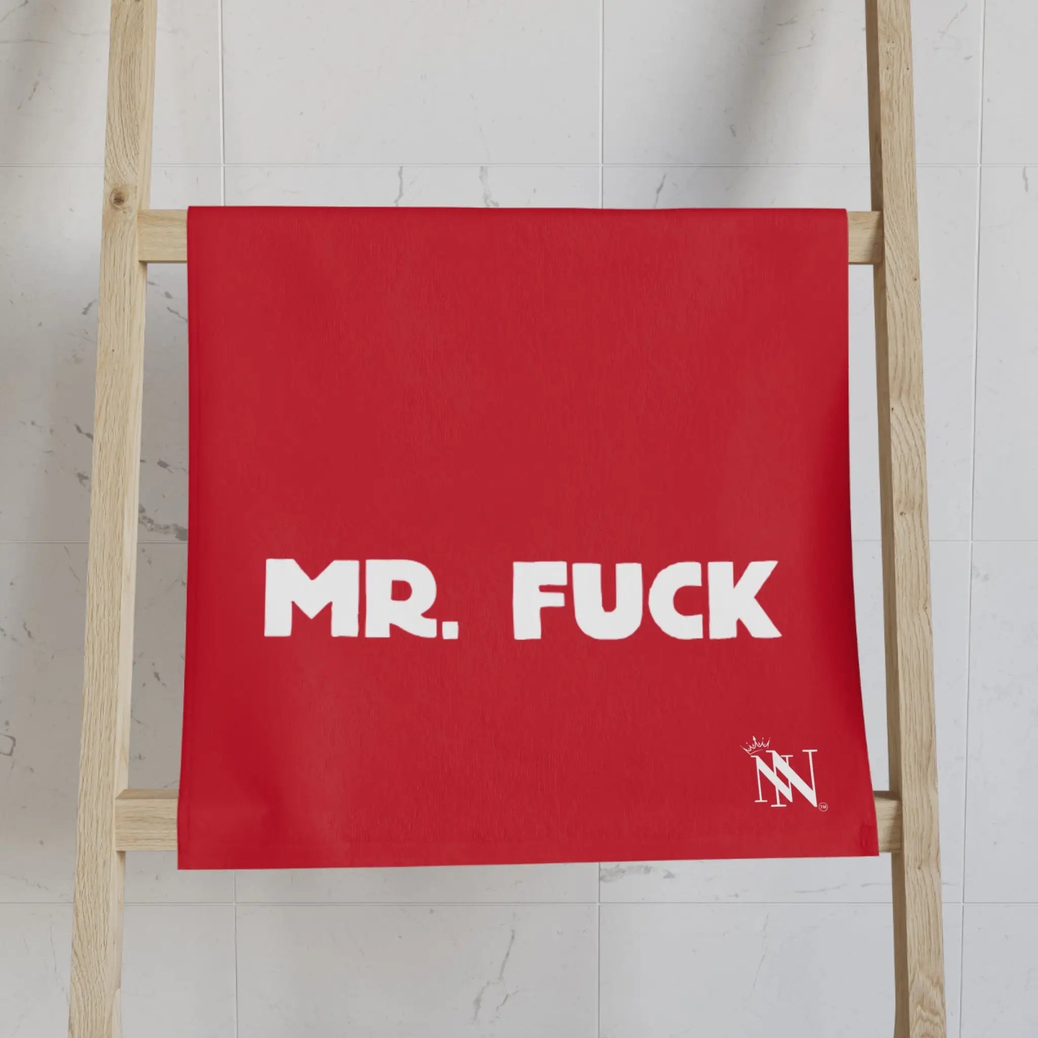 Mr. Mrs. Fuck Shareable Sides Red Cum Towel