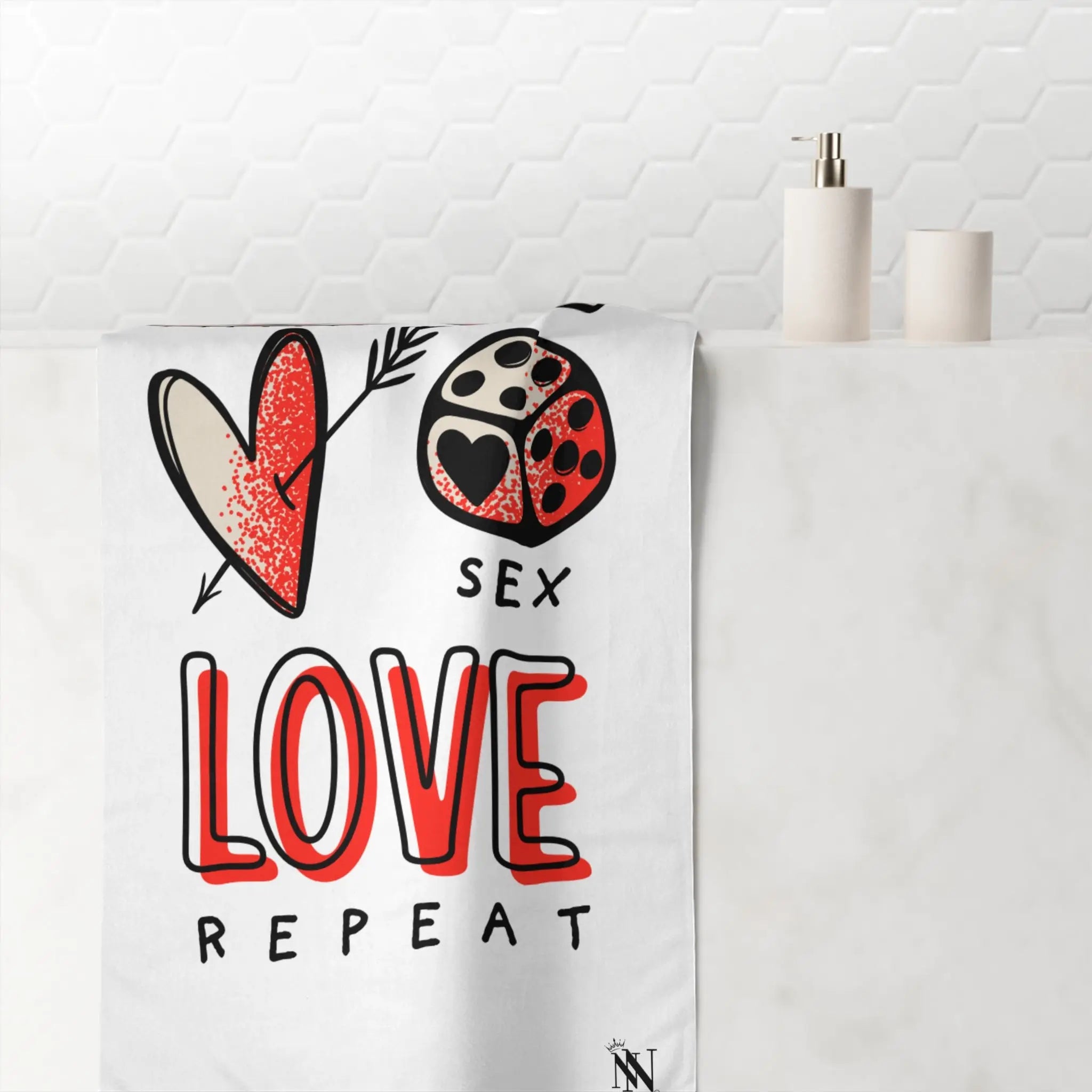 Sex Love Repeat Big Ass Rimming Cum Towel