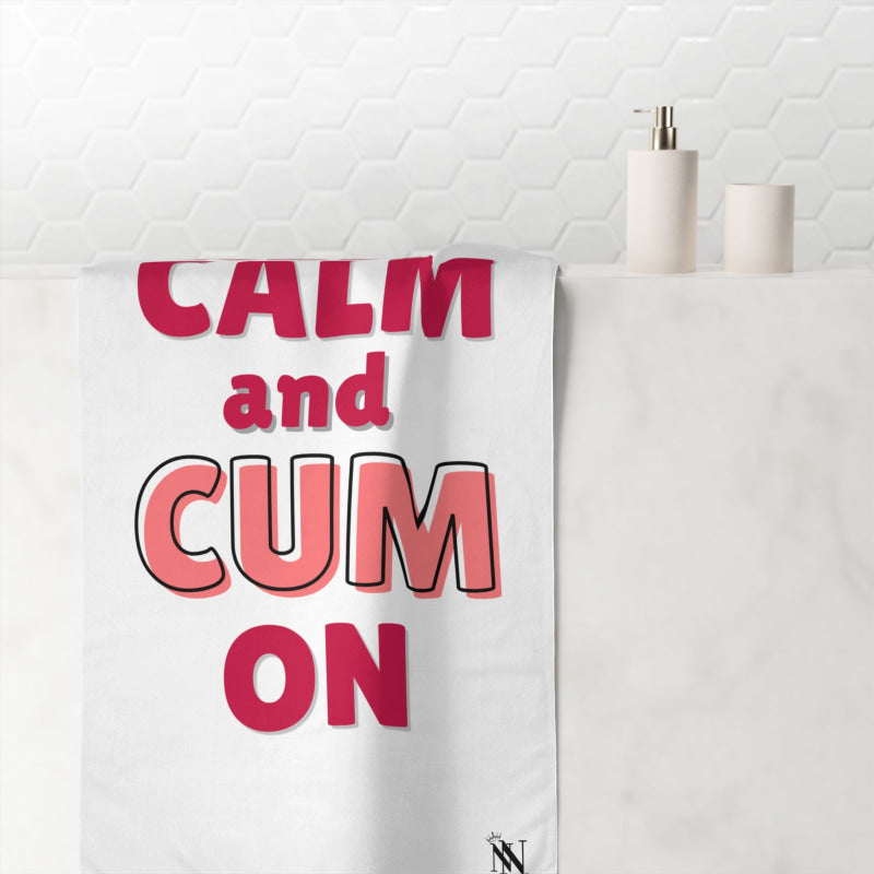 Keep Calm & Cum On | Mix & Match XL Fun-Flirty Lovers’ Towels