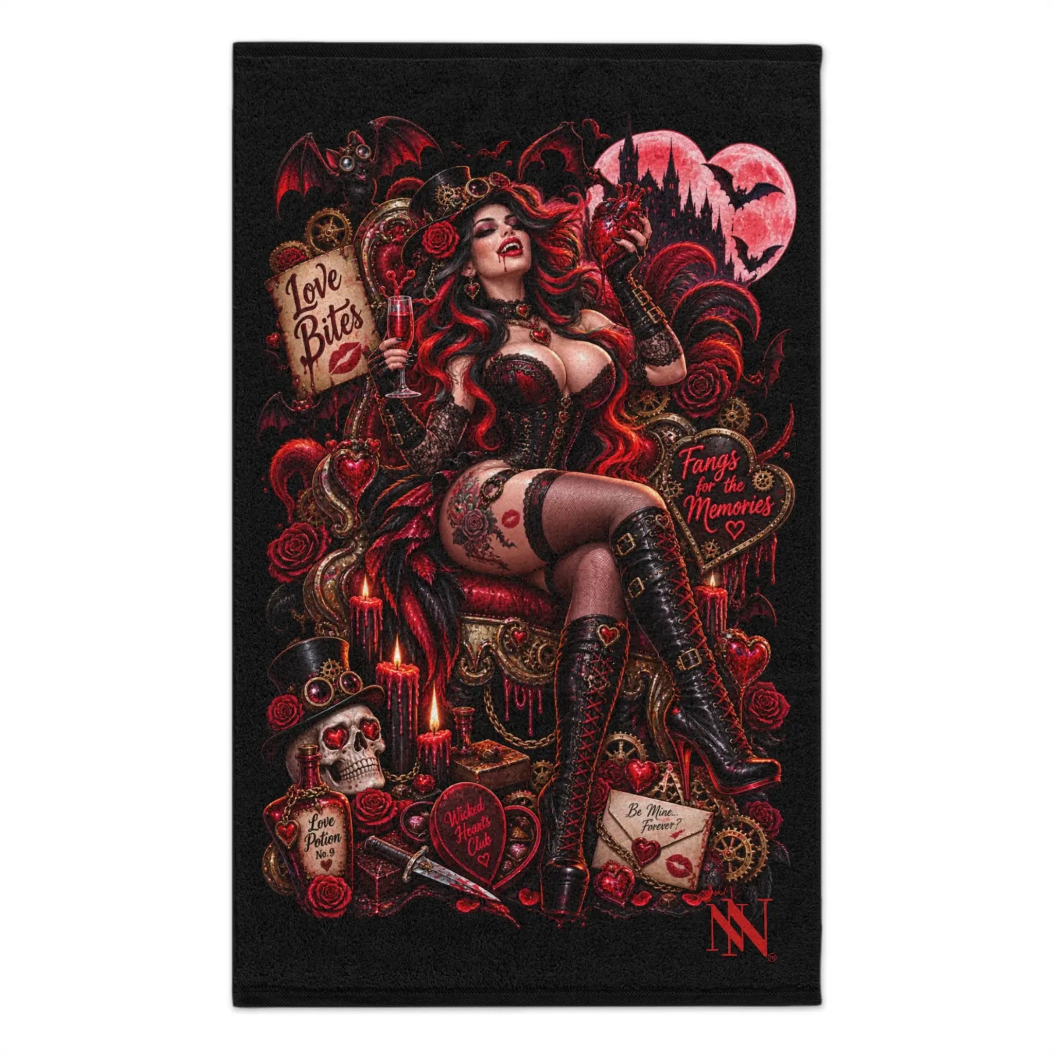 Valentine’s Day Wicked Fantasy | Nectar Napkins Fun-Flirty Lovers’ Towels