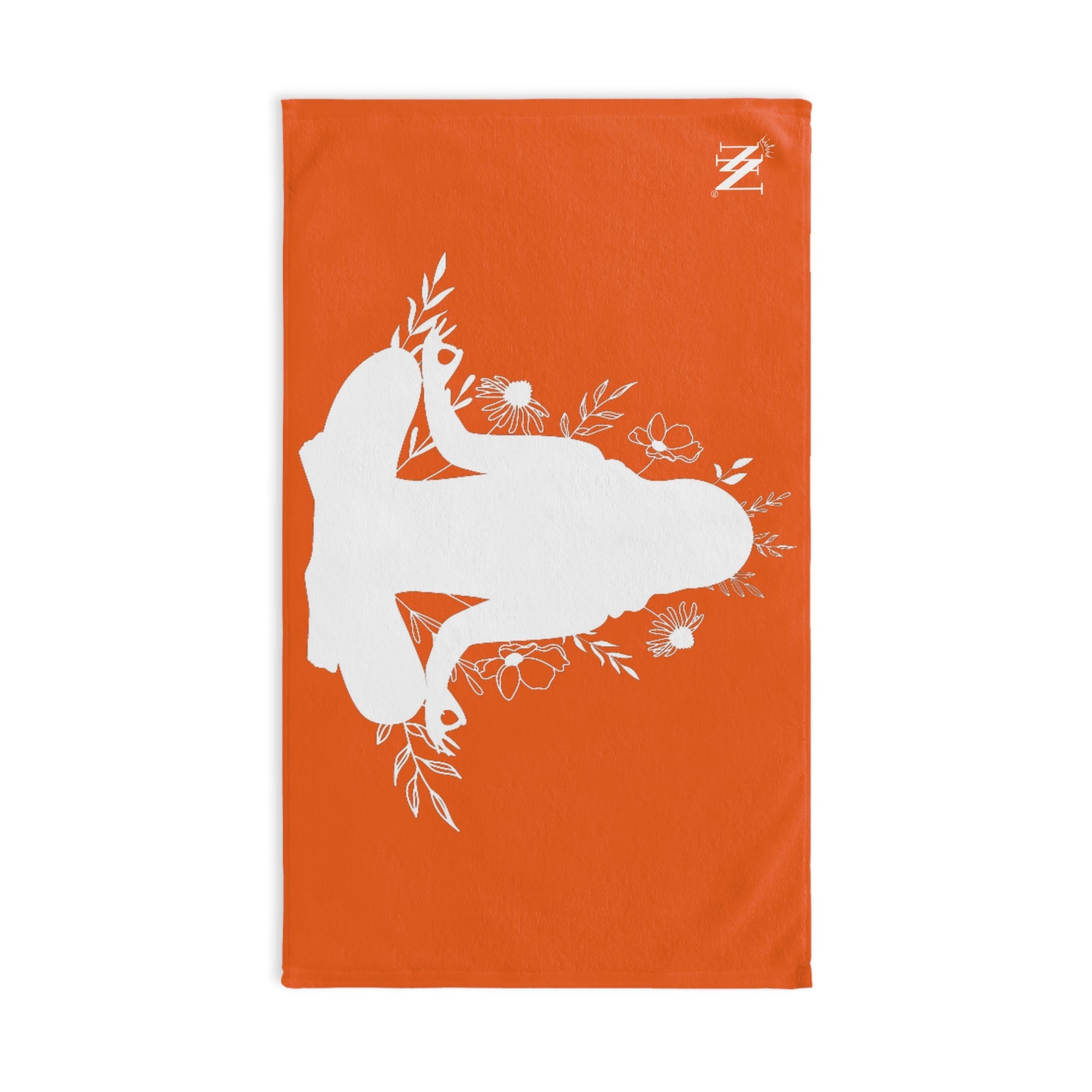Seated Yoga Meditation Orange Cum Towel