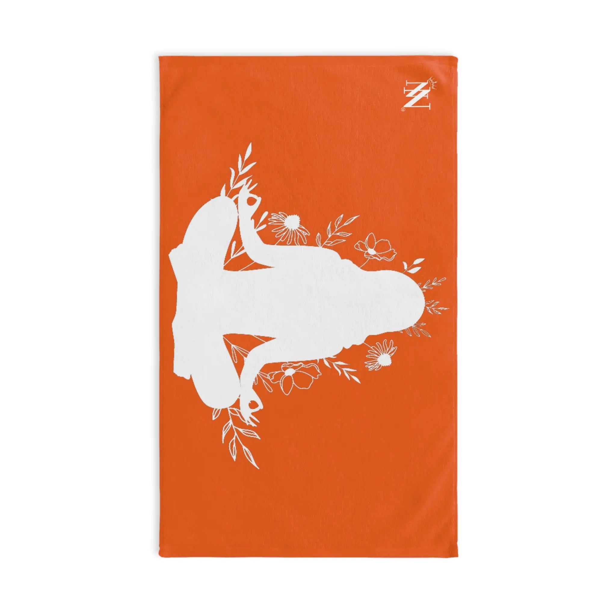 Seated Yoga Meditation Orange Cum Towel