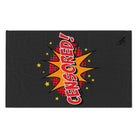 Cartoon Censored Dark Grey | Mix & Match Soft Fun-Flirty Lovers’ Towels