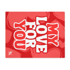 My Love for You Heart Pattern Sex Gifts Adult Toys Mat