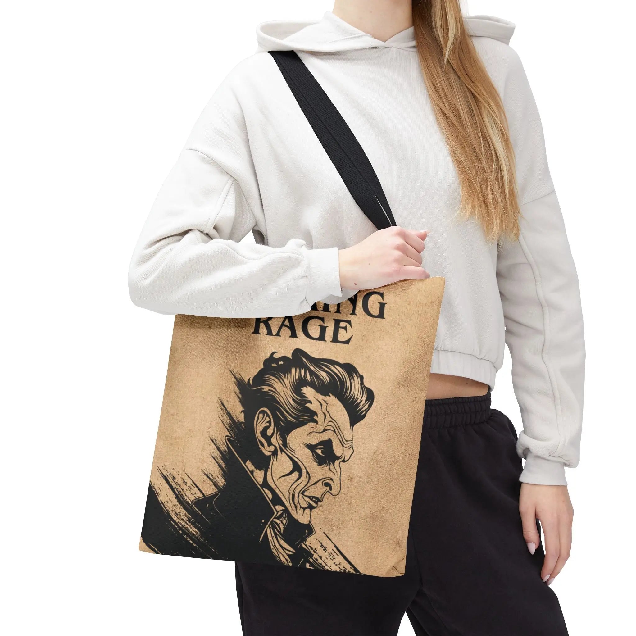 Fucking Rage Vintage Creepy Tote Bag