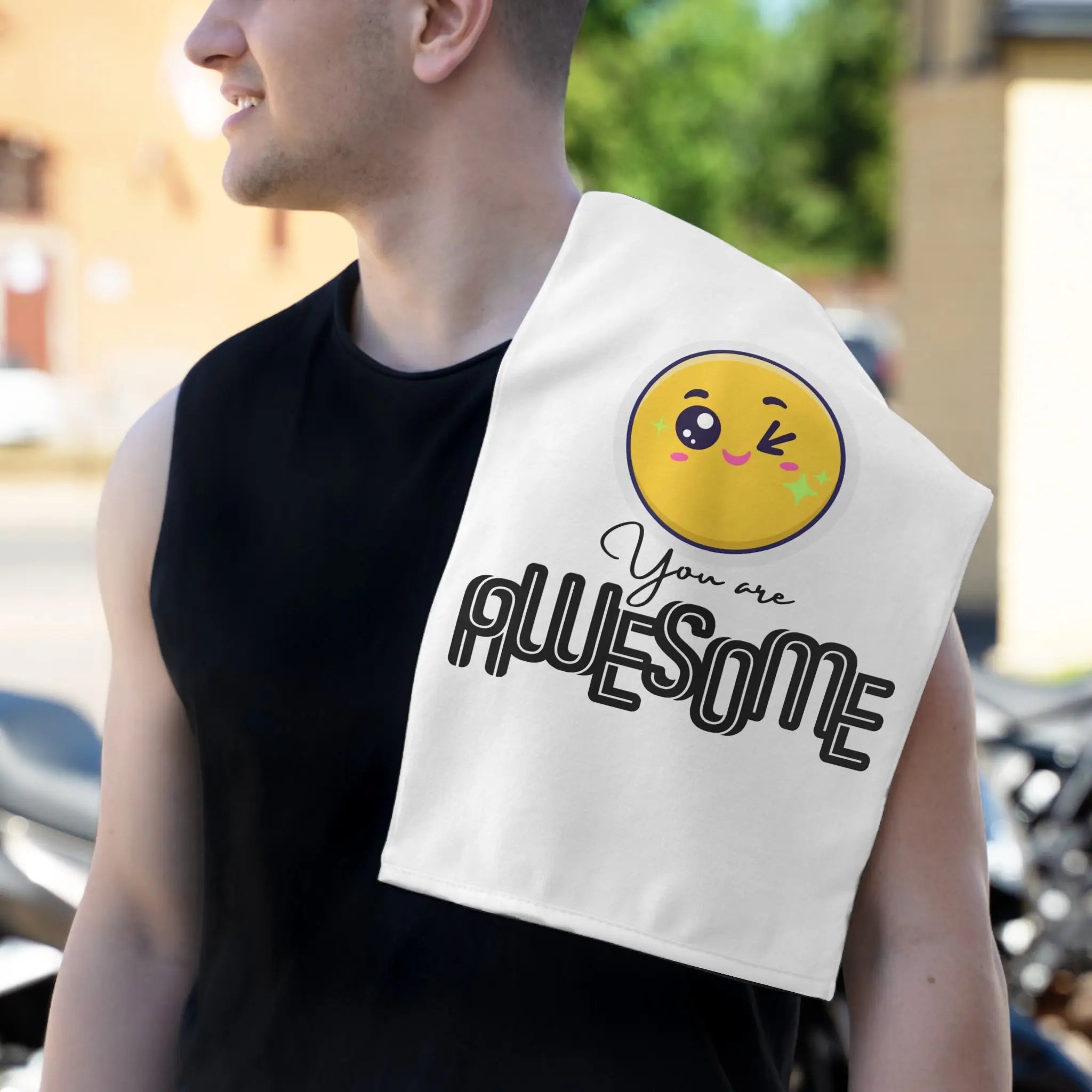 You Are Awesome Emoji Sex Towel