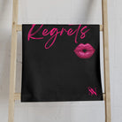 No Regrets Kiss Mark Cum Towel