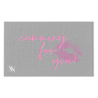 Cumming for You! Light Grey | Mix & Match Soft Fun-Flirty Lovers’ Towels