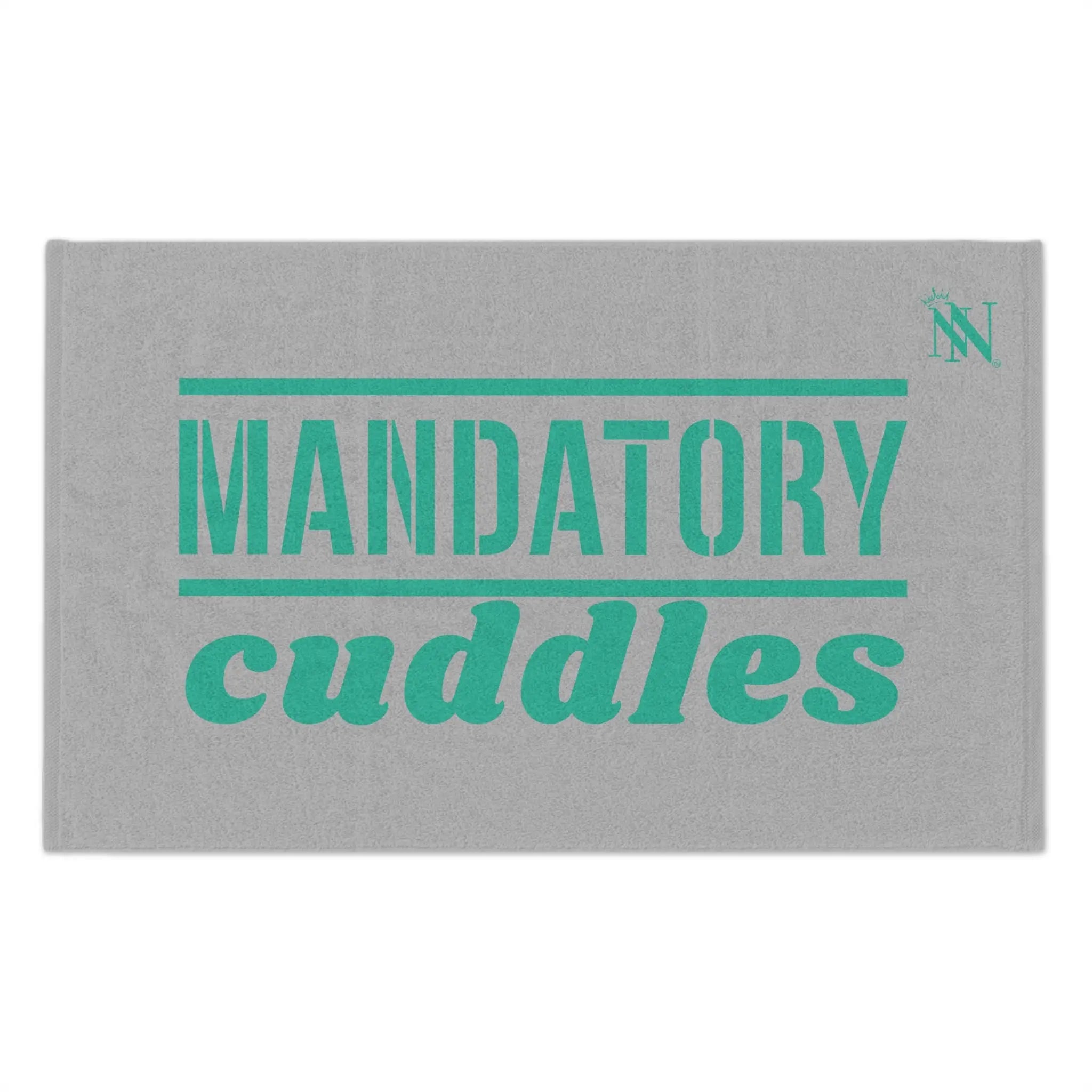 Mandatory Cuddles Light Grey | Mix & Match Soft Fun-Flirty Lovers’ Towels