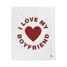 I Love My Boyfriend Heart | Mix & Match Soft Fun-Flirty Lovers’ Blankets