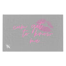 Cum Get to Know Me! Light Grey | Mix & Match Soft Fun-Flirty Lovers’ Towels