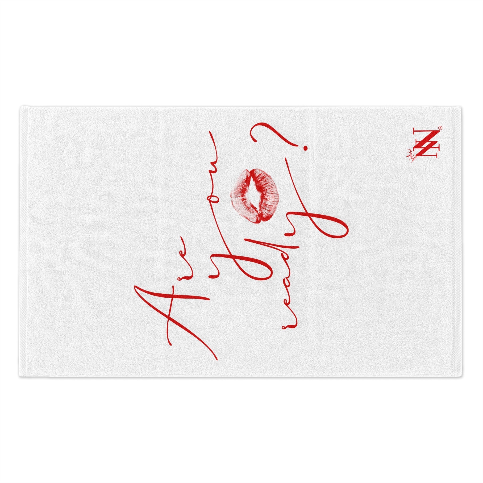 Are You Ready? Kiss Mark | Mix & Match Soft Fun-Flirty Lovers’ Towels