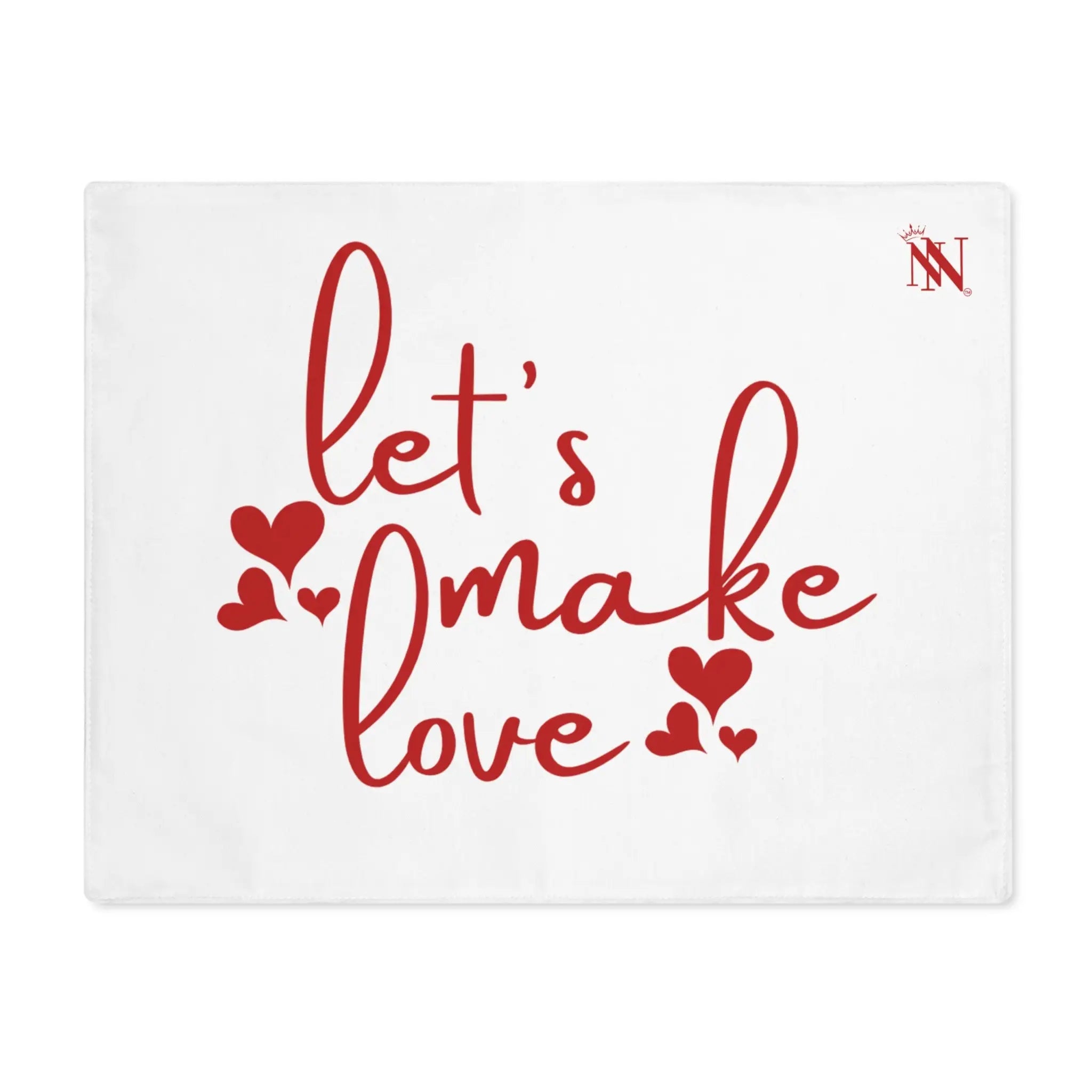 Let’s Make Love Hearts Sex Toy Mat