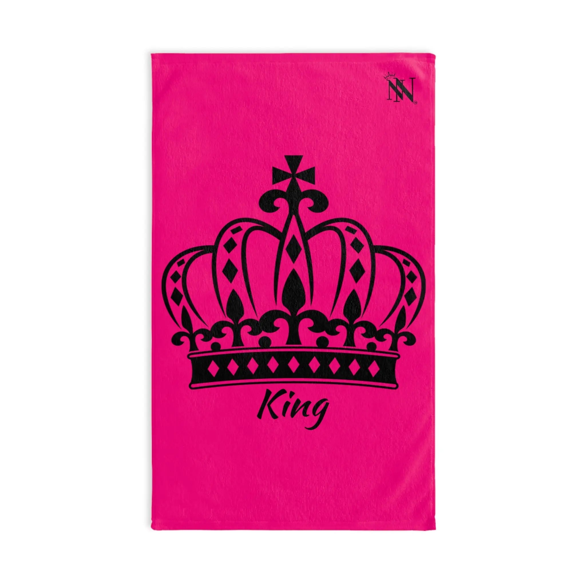 Large Crown King Signature Pink Cum Towel