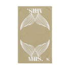 Mrs. Mrs. Mermaid Shareable Sides Gold | Mix & Match Classic Fun-Flirty Lovers’ Towels
