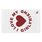 I Love My Girlfriend Heart | Mix & Match Soft Fun-Flirty Lovers’ Towels