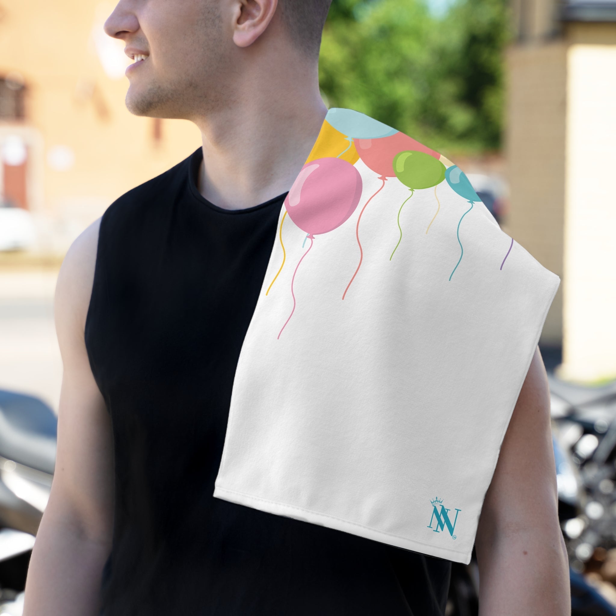 Birthday Balloon Party | Mix & Match Soft Fun-Flirty Lovers’ Towels