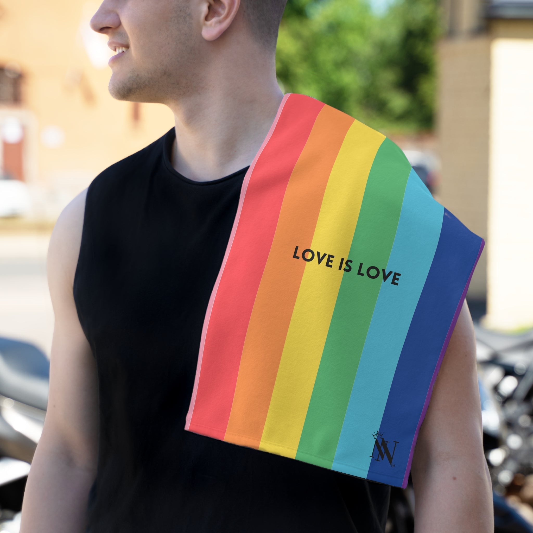 Love is Love Rainbow | Mix & Match Soft Fun-Flirty Lovers’ Towels