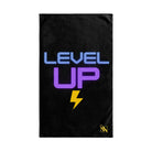 Level Up Neon Gamers Black | Mix & Match Classic Fun-Flirty Lovers’ Towels
