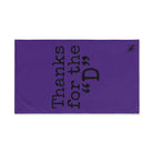Thanks for the ’D’ Purple | Mix & Match Classic Fun-Flirty Lovers’ Towels
