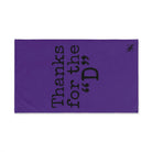 Thanks for the ’D’ Purple | Mix & Match Classic Fun-Flirty Lovers’ Towels