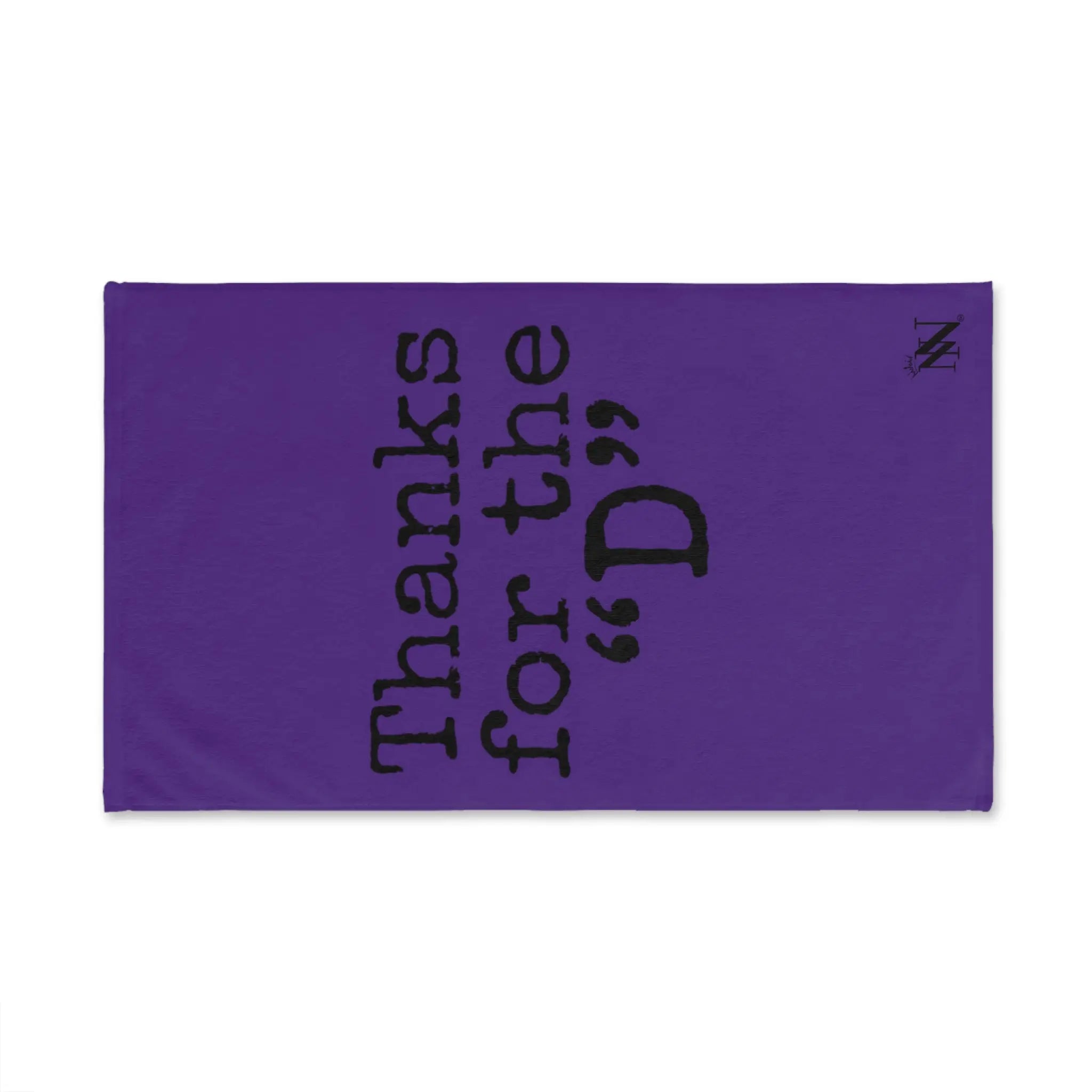 Thanks for the ’D’ Purple | Mix & Match Classic Fun-Flirty Lovers’ Towels