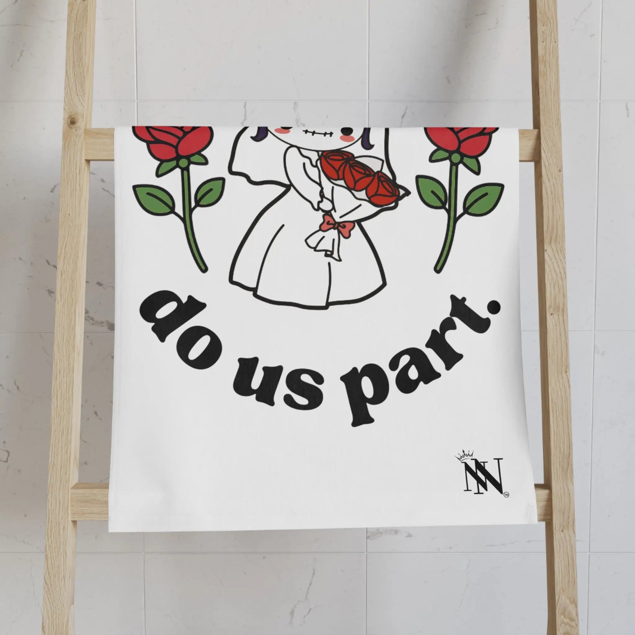 Until Death Do Us Part. Dead Bride Doll Cum Towel