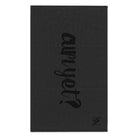 Cum Yet? Dark Grey | Mix & Match Soft Fun-Flirty Lovers’ Towels