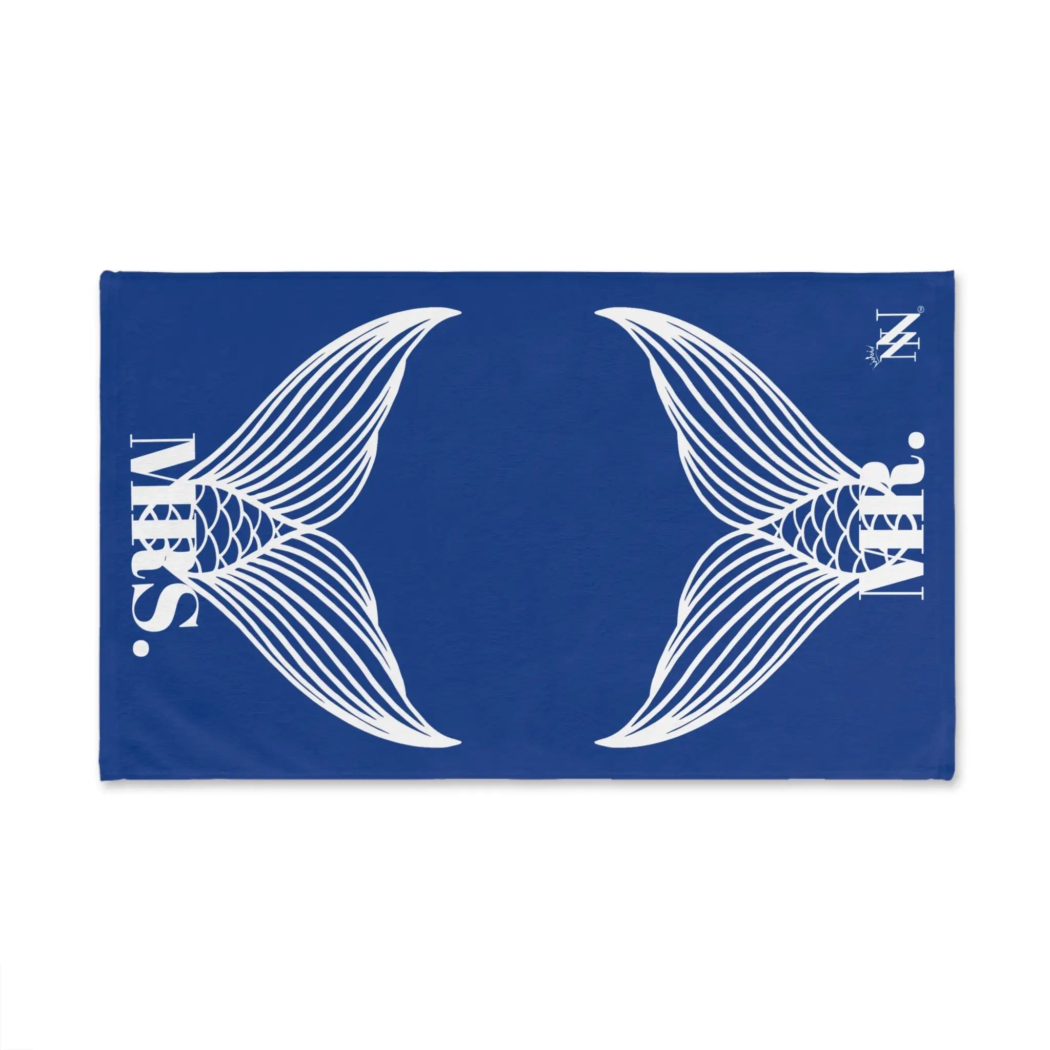 Mr. Mrs. Mermaid Shareable Sides Blue Cum Towel