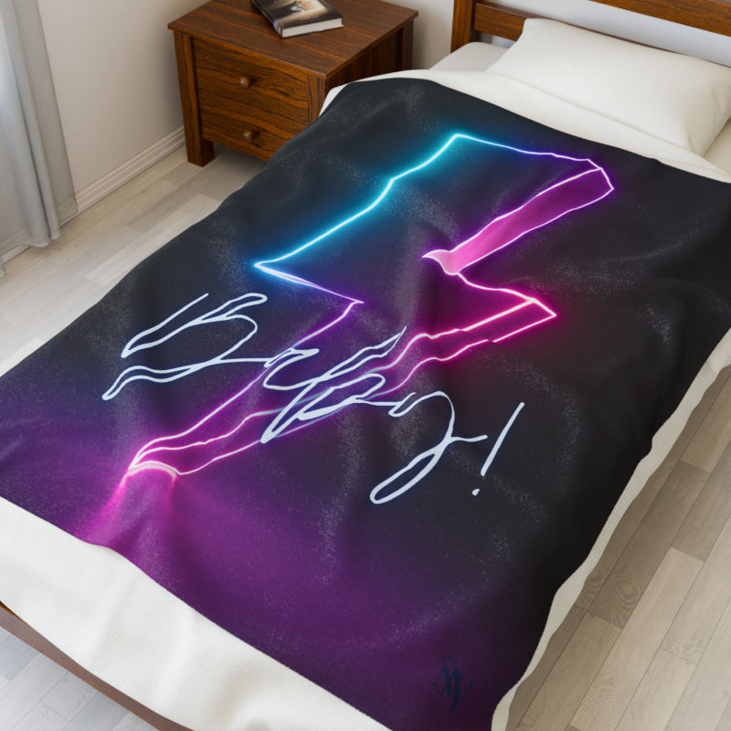 Electric Baby! Graphic | Mix & Match Soft Fun-Flirty Lovers’ Blankets